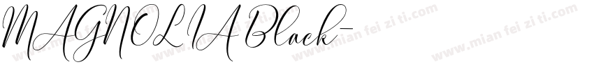 MAGNOLIA Black字体转换
